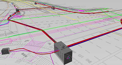 電線共同溝等　管理台帳の3Dモデル化
